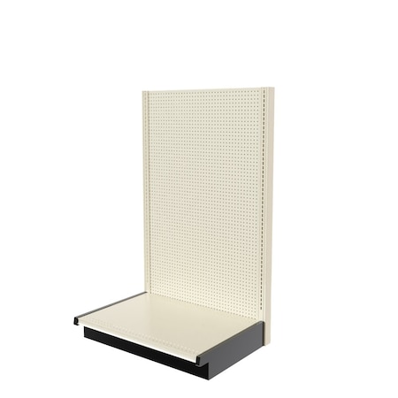 Lozier Gondola Single Sided Add-on, Platinum Off-White, 36W x 60H x 25D P365U-AD